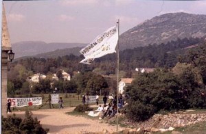 Protesta ecologista en la finca La Garganta